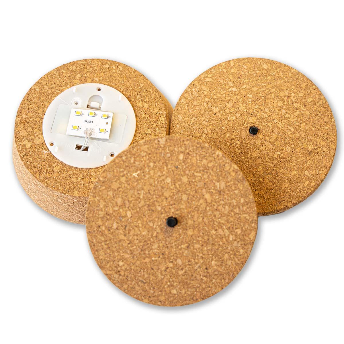 Led kurk M  - Kurk met verlichting - LED lamp voor terrarium - 12 x 10,8 x 3 cm