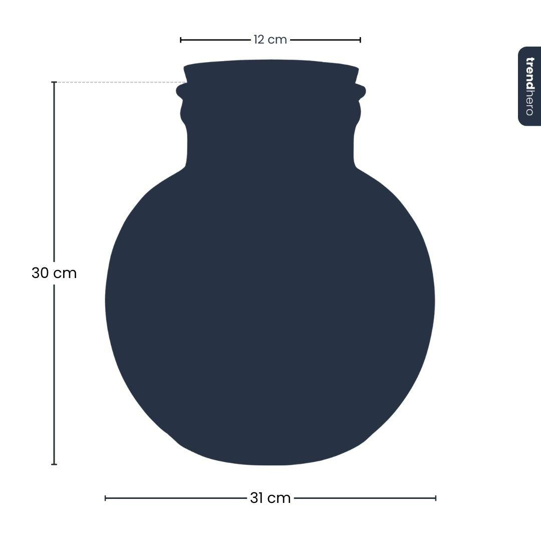 Terrarium fles met kurk - Bolder Bob - Ø 30 cm ↑ 31 cm - Zonder LED-kurk