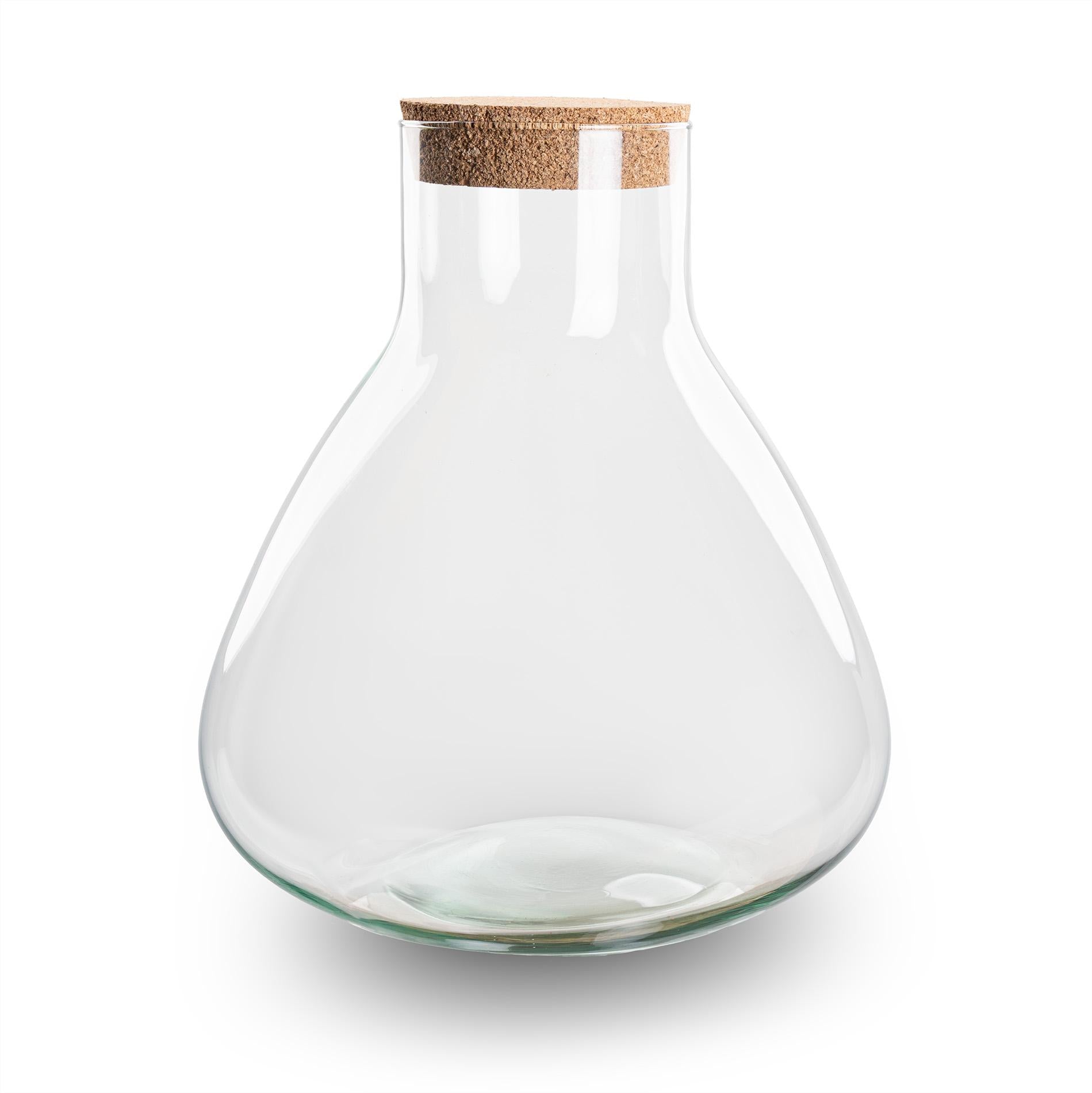 Terrarium fles met kurk - Sammie - Ø 22,5 cm ↑ 27 cm