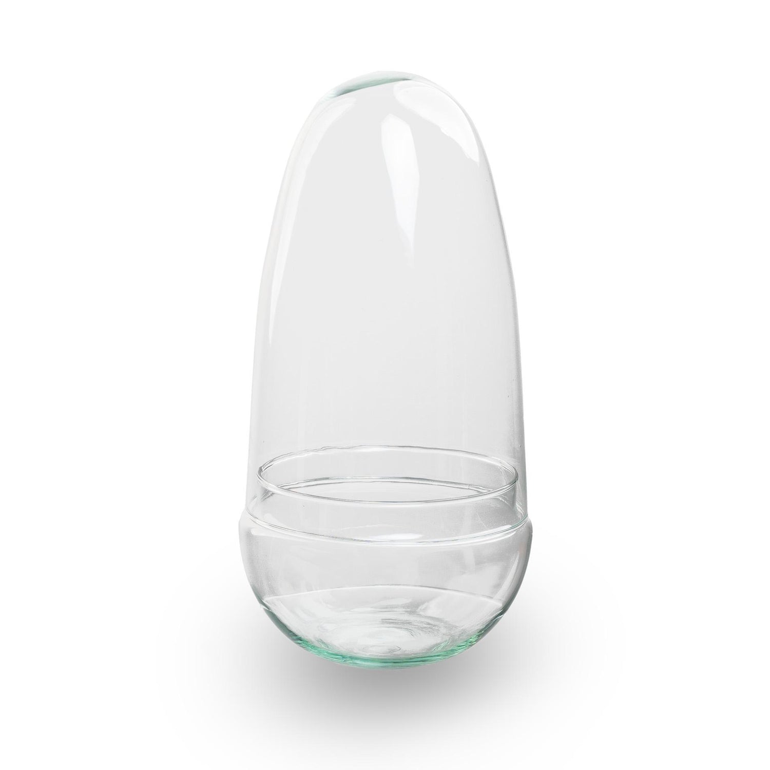 Terrarium bolglas tweedelig - Egg - Ø 12 cm ↑ 25 cm