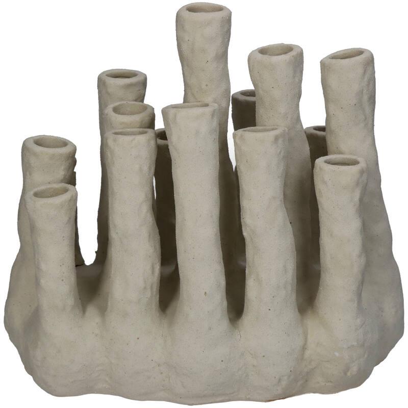 Bloemenhouder XL - Koraal - Ecru - Meertuitenvaas